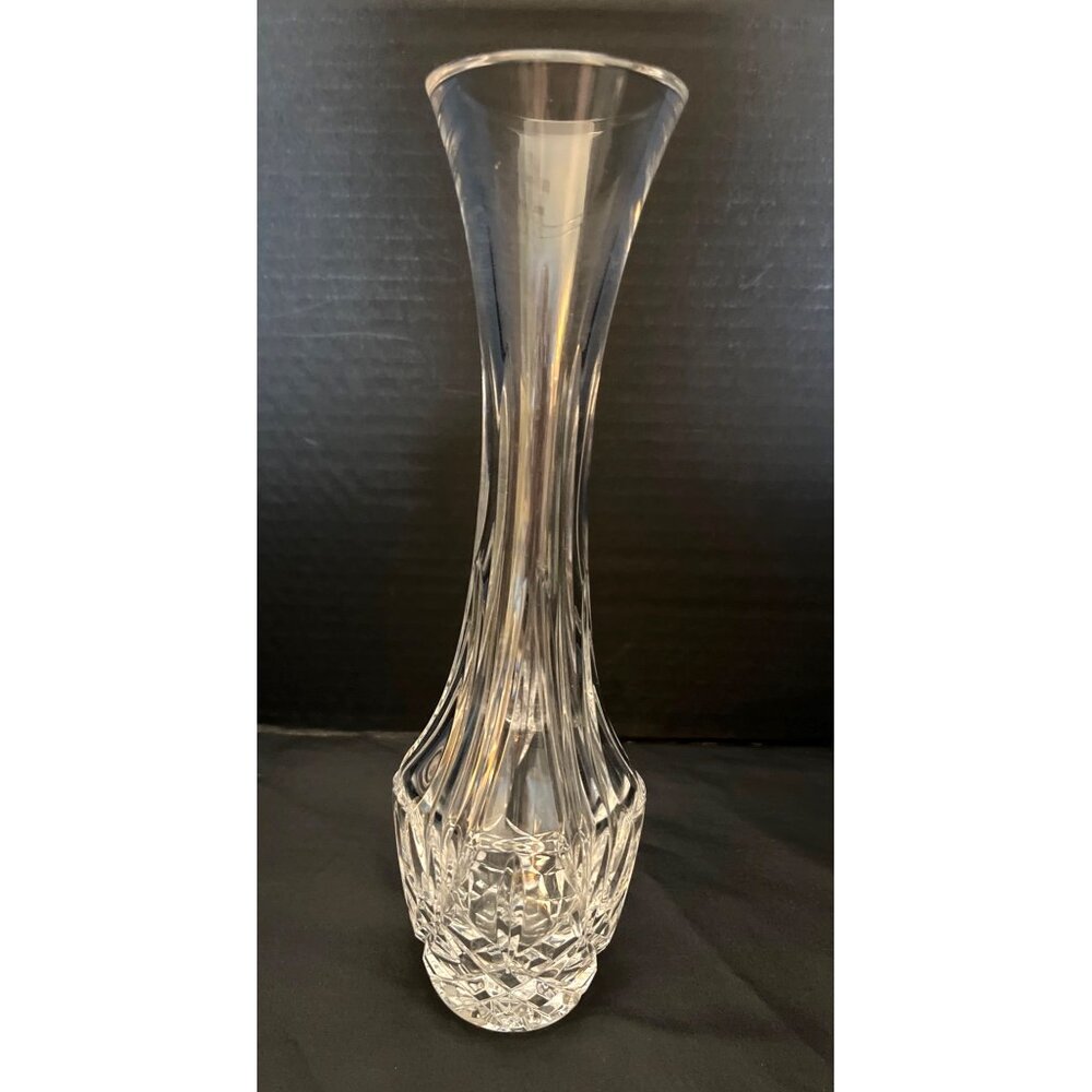 Oneida Heavy Lead Crystal Flower Bud Vase